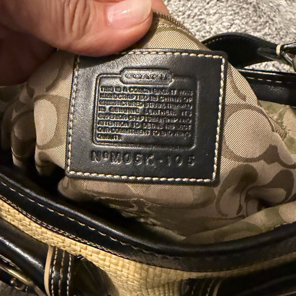 Coach Legacy Straw Hobo Shoulder Bag SOLD - Picture 7 of 7